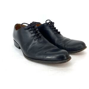 John Fluevog Twin Turbines 104 Prince St Men's Black Leather Oxford Size 9.5